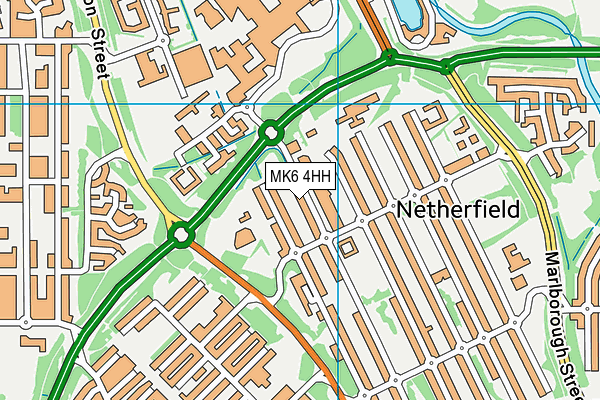 MK6 4HH map - OS VectorMap District (Ordnance Survey) MK6 4HH map - OS VectorMap District (Ordnance Survey)
