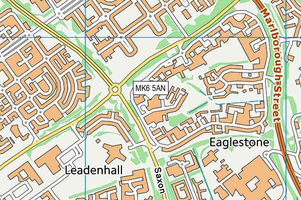 MK6 5AN map - OS VectorMap District (Ordnance Survey) MK6 5AN map - OS VectorMap District (Ordnance Survey)