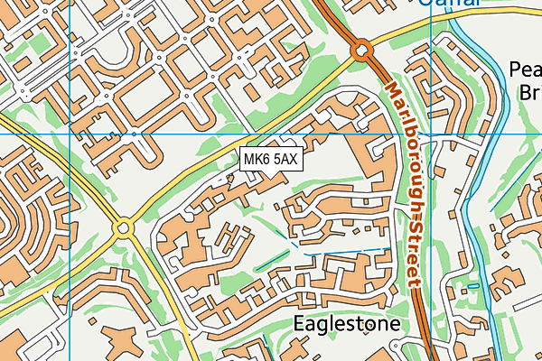 MK6 5AX map - OS VectorMap District (Ordnance Survey) MK6 5AX map - OS VectorMap District (Ordnance Survey)
