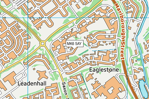 MK6 5AY map - OS VectorMap District (Ordnance Survey) MK6 5AY map - OS VectorMap District (Ordnance Survey)