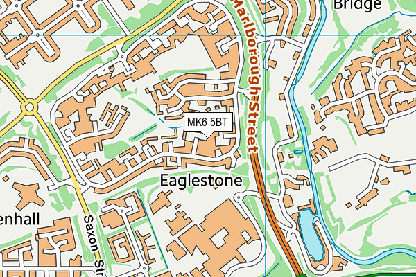 MK6 5BT map - OS VectorMap District (Ordnance Survey) MK6 5BT map - OS VectorMap District (Ordnance Survey)