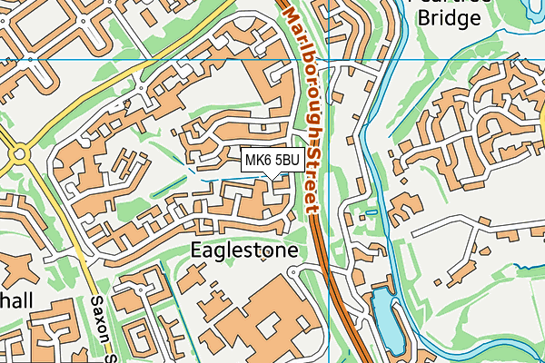MK6 5BU map - OS VectorMap District (Ordnance Survey) MK6 5BU map - OS VectorMap District (Ordnance Survey)