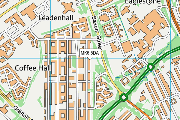 MK6 5DA map - OS VectorMap District (Ordnance Survey) MK6 5DA map - OS VectorMap District (Ordnance Survey)