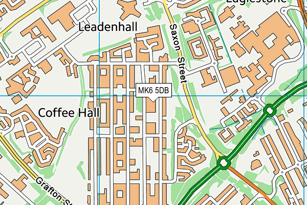 MK6 5DB map - OS VectorMap District (Ordnance Survey)