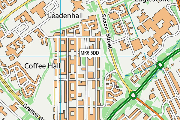 MK6 5DD map - OS VectorMap District (Ordnance Survey) MK6 5DD map - OS VectorMap District (Ordnance Survey)