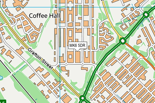 MK6 5DR map - OS VectorMap District (Ordnance Survey) MK6 5DR map - OS VectorMap District (Ordnance Survey)