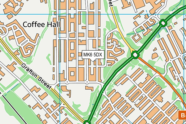 MK6 5DX map - OS VectorMap District (Ordnance Survey) MK6 5DX map - OS VectorMap District (Ordnance Survey)