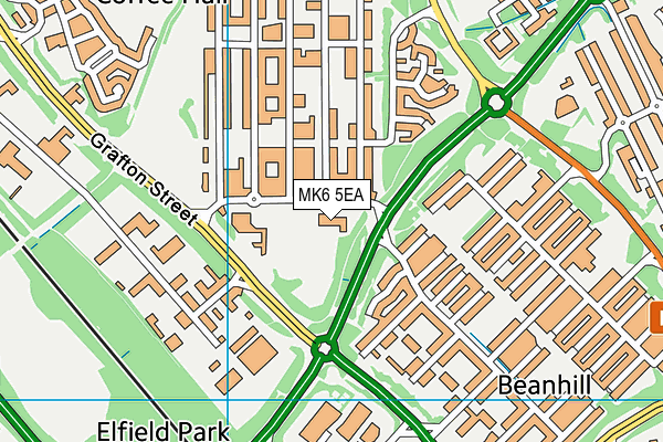 MK6 5EA map - OS VectorMap District (Ordnance Survey) MK6 5EA map - OS VectorMap District (Ordnance Survey)