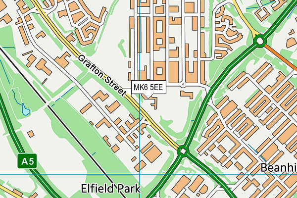 MK6 5EE map - OS VectorMap District (Ordnance Survey) MK6 5EE map - OS VectorMap District (Ordnance Survey)