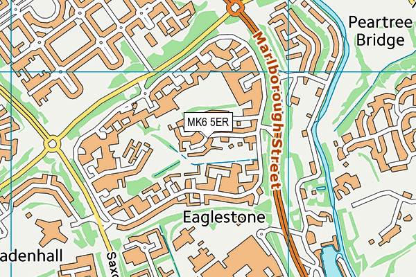 MK6 5ER map - OS VectorMap District (Ordnance Survey)