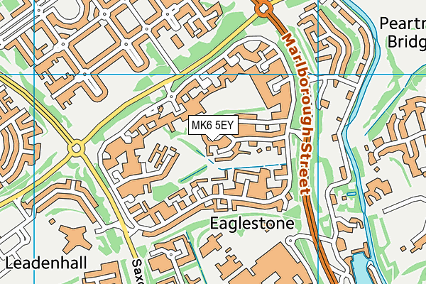 MK6 5EY map - OS VectorMap District (Ordnance Survey)