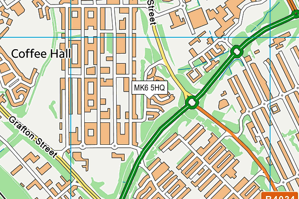 MK6 5HQ map - OS VectorMap District (Ordnance Survey) MK6 5HQ map - OS VectorMap District (Ordnance Survey)