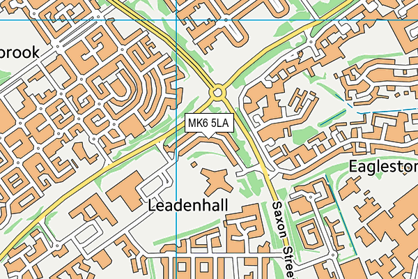 MK6 5LA map - OS VectorMap District (Ordnance Survey) MK6 5LA map - OS VectorMap District (Ordnance Survey)
