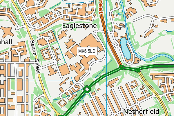 MK6 5LD map - OS VectorMap District (Ordnance Survey) MK6 5LD map - OS VectorMap District (Ordnance Survey)