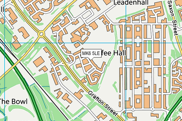 MK6 5LE map - OS VectorMap District (Ordnance Survey) MK6 5LE map - OS VectorMap District (Ordnance Survey)