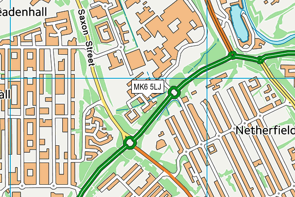 MK6 5LJ map - OS VectorMap District (Ordnance Survey) MK6 5LJ map - OS VectorMap District (Ordnance Survey)