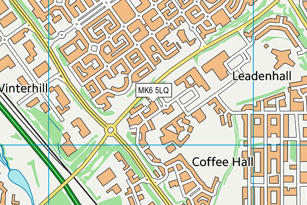 MK6 5LQ map - OS VectorMap District (Ordnance Survey) MK6 5LQ map - OS VectorMap District (Ordnance Survey)
