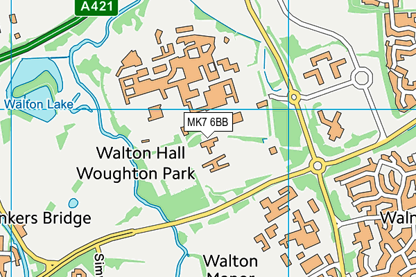 MK7 6BB map - OS VectorMap District (Ordnance Survey) MK7 6BB map - OS VectorMap District (Ordnance Survey)