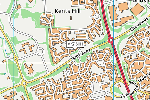 MK7 6HH map - OS VectorMap District (Ordnance Survey) MK7 6HH map - OS VectorMap District (Ordnance Survey)