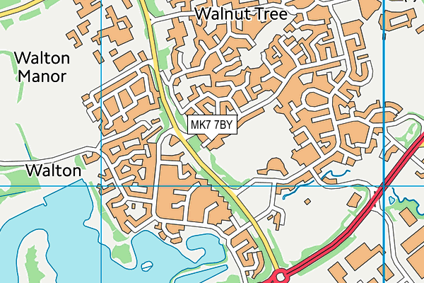 MK7 7BY map - OS VectorMap District (Ordnance Survey) MK7 7BY map - OS VectorMap District (Ordnance Survey)