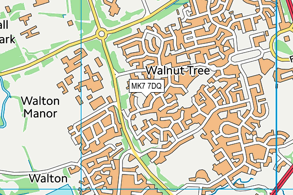 MK7 7DQ map - OS VectorMap District (Ordnance Survey) MK7 7DQ map - OS VectorMap District (Ordnance Survey)
