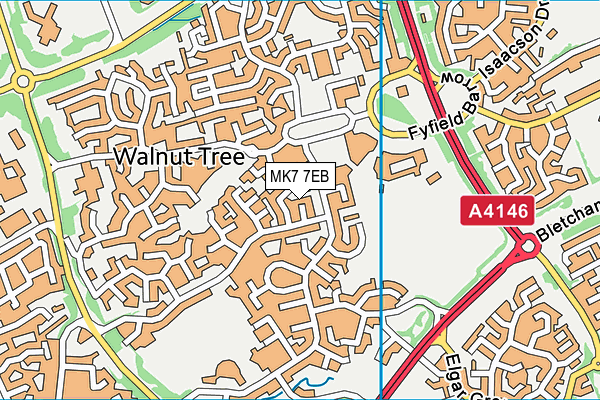 MK7 7EB map - OS VectorMap District (Ordnance Survey) MK7 7EB map - OS VectorMap District (Ordnance Survey)