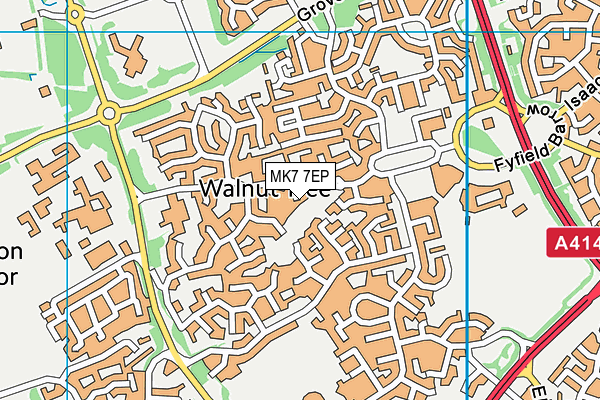 MK7 7EP map - OS VectorMap District (Ordnance Survey) MK7 7EP map - OS VectorMap District (Ordnance Survey)