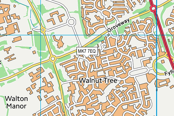 MK7 7EQ map - OS VectorMap District (Ordnance Survey) MK7 7EQ map - OS VectorMap District (Ordnance Survey)