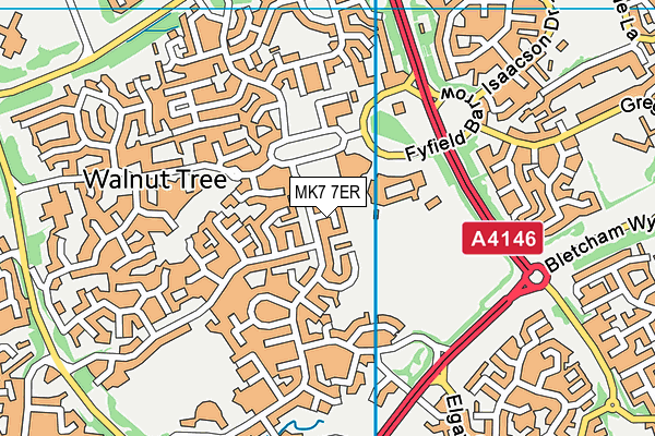 MK7 7ER map - OS VectorMap District (Ordnance Survey) MK7 7ER map - OS VectorMap District (Ordnance Survey)