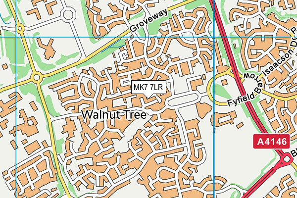 MK7 7LR map - OS VectorMap District (Ordnance Survey) MK7 7LR map - OS VectorMap District (Ordnance Survey)