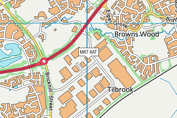 MK7 8AT map - OS VectorMap District (Ordnance Survey) MK7 8AT map - OS VectorMap District (Ordnance Survey)