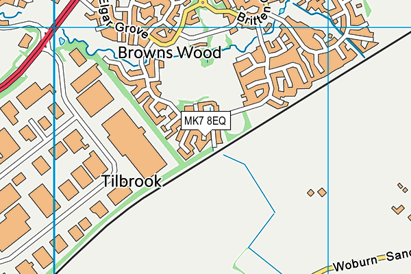 MK7 8EQ map - OS VectorMap District (Ordnance Survey) MK7 8EQ map - OS VectorMap District (Ordnance Survey)