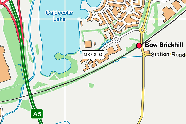 MK7 8LQ map - OS VectorMap District (Ordnance Survey)