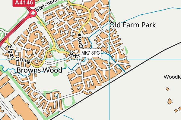 MK7 8PG map - OS VectorMap District (Ordnance Survey) MK7 8PG map - OS VectorMap District (Ordnance Survey)