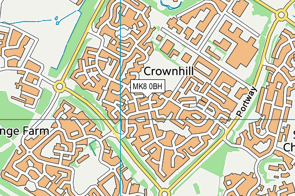 MK8 0BH map - OS VectorMap District (Ordnance Survey) MK8 0BH map - OS VectorMap District (Ordnance Survey)