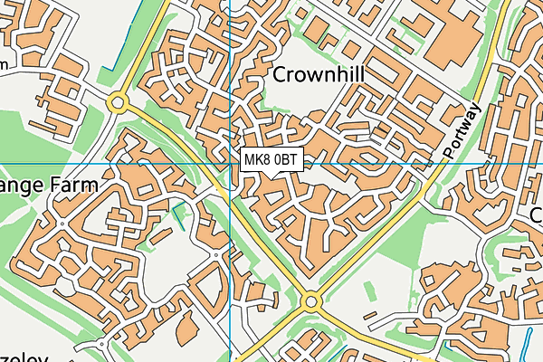 MK8 0BT map - OS VectorMap District (Ordnance Survey) MK8 0BT map - OS VectorMap District (Ordnance Survey)