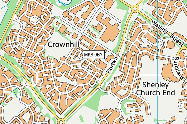 MK8 0BY map - OS VectorMap District (Ordnance Survey) MK8 0BY map - OS VectorMap District (Ordnance Survey)
