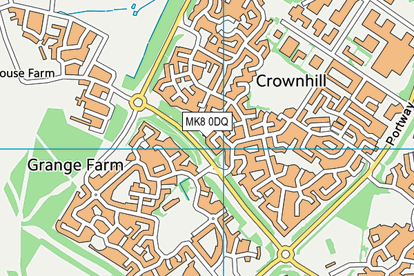 MK8 0DQ map - OS VectorMap District (Ordnance Survey) MK8 0DQ map - OS VectorMap District (Ordnance Survey)