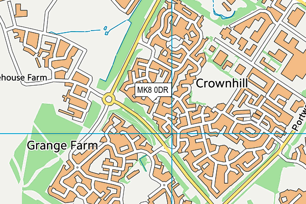 MK8 0DR map - OS VectorMap District (Ordnance Survey) MK8 0DR map - OS VectorMap District (Ordnance Survey)