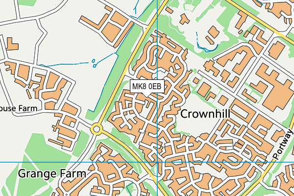 MK8 0EB map - OS VectorMap District (Ordnance Survey) MK8 0EB map - OS VectorMap District (Ordnance Survey)