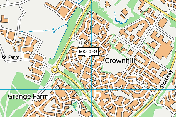 MK8 0EG map - OS VectorMap District (Ordnance Survey) MK8 0EG map - OS VectorMap District (Ordnance Survey)