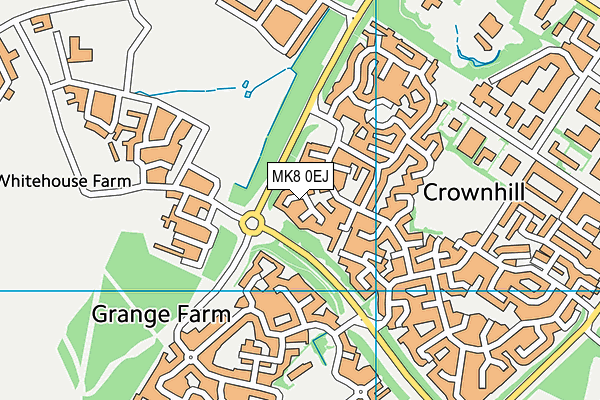 MK8 0EJ map - OS VectorMap District (Ordnance Survey) MK8 0EJ map - OS VectorMap District (Ordnance Survey)