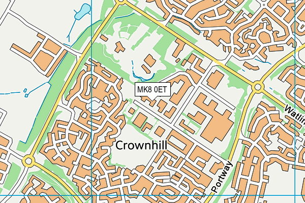 MK8 0ET map - OS VectorMap District (Ordnance Survey) MK8 0ET map - OS VectorMap District (Ordnance Survey)