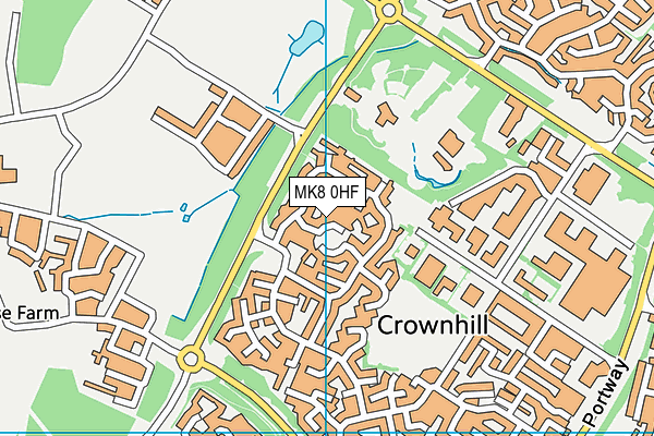 MK8 0HF map - OS VectorMap District (Ordnance Survey) MK8 0HF map - OS VectorMap District (Ordnance Survey)