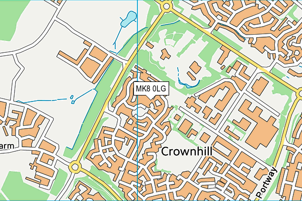 MK8 0LG map - OS VectorMap District (Ordnance Survey) MK8 0LG map - OS VectorMap District (Ordnance Survey)
