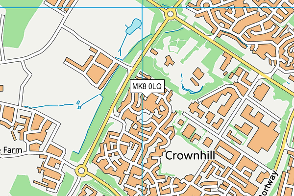 MK8 0LQ map - OS VectorMap District (Ordnance Survey) MK8 0LQ map - OS VectorMap District (Ordnance Survey)