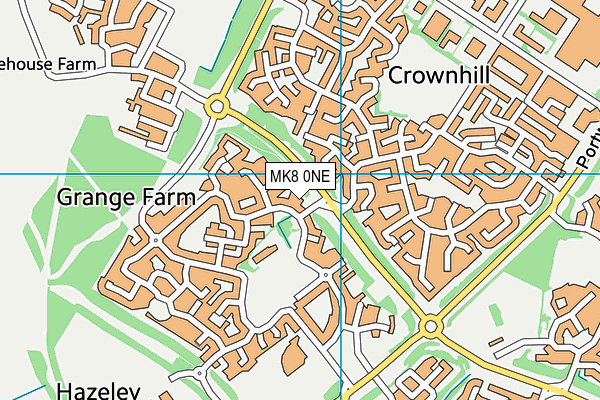 MK8 0NE map - OS VectorMap District (Ordnance Survey) MK8 0NE map - OS VectorMap District (Ordnance Survey)