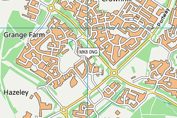 MK8 0NG map - OS VectorMap District (Ordnance Survey) MK8 0NG map - OS VectorMap District (Ordnance Survey)