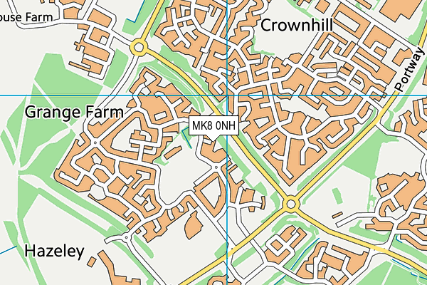 MK8 0NH map - OS VectorMap District (Ordnance Survey) MK8 0NH map - OS VectorMap District (Ordnance Survey)