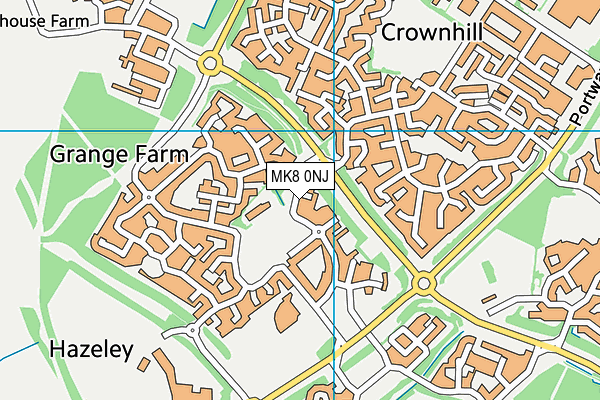 MK8 0NJ map - OS VectorMap District (Ordnance Survey) MK8 0NJ map - OS VectorMap District (Ordnance Survey)